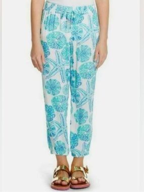 Lilly Pulitzer for Target Girls' Aqua Seashell Print Drawstring Pants